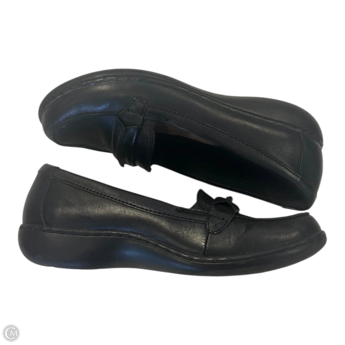 Shoes Flats By Clarks In Black, Size: 7.5