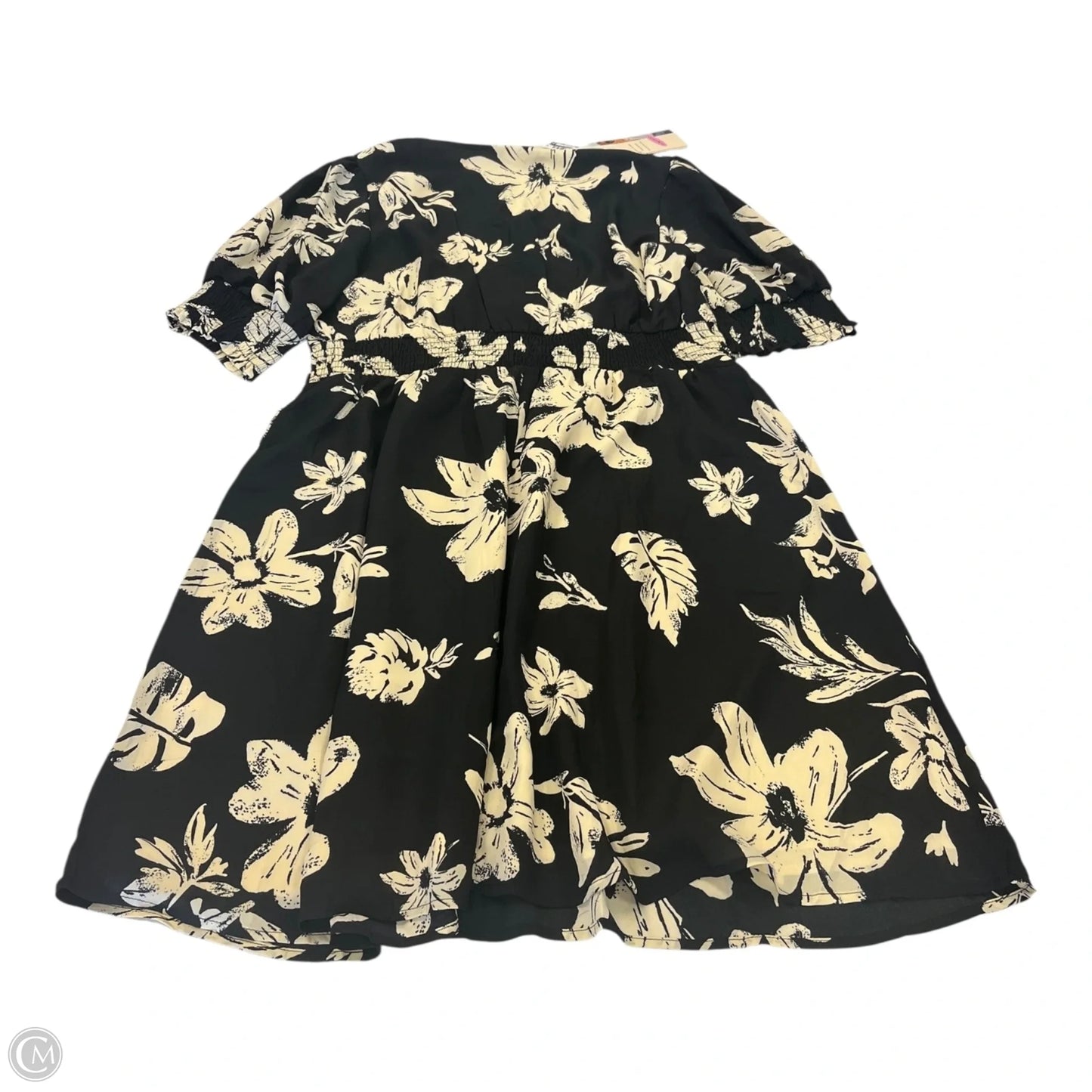 Dress Casual Short By Clothes Mentor In Black & Cream, Size: Xl