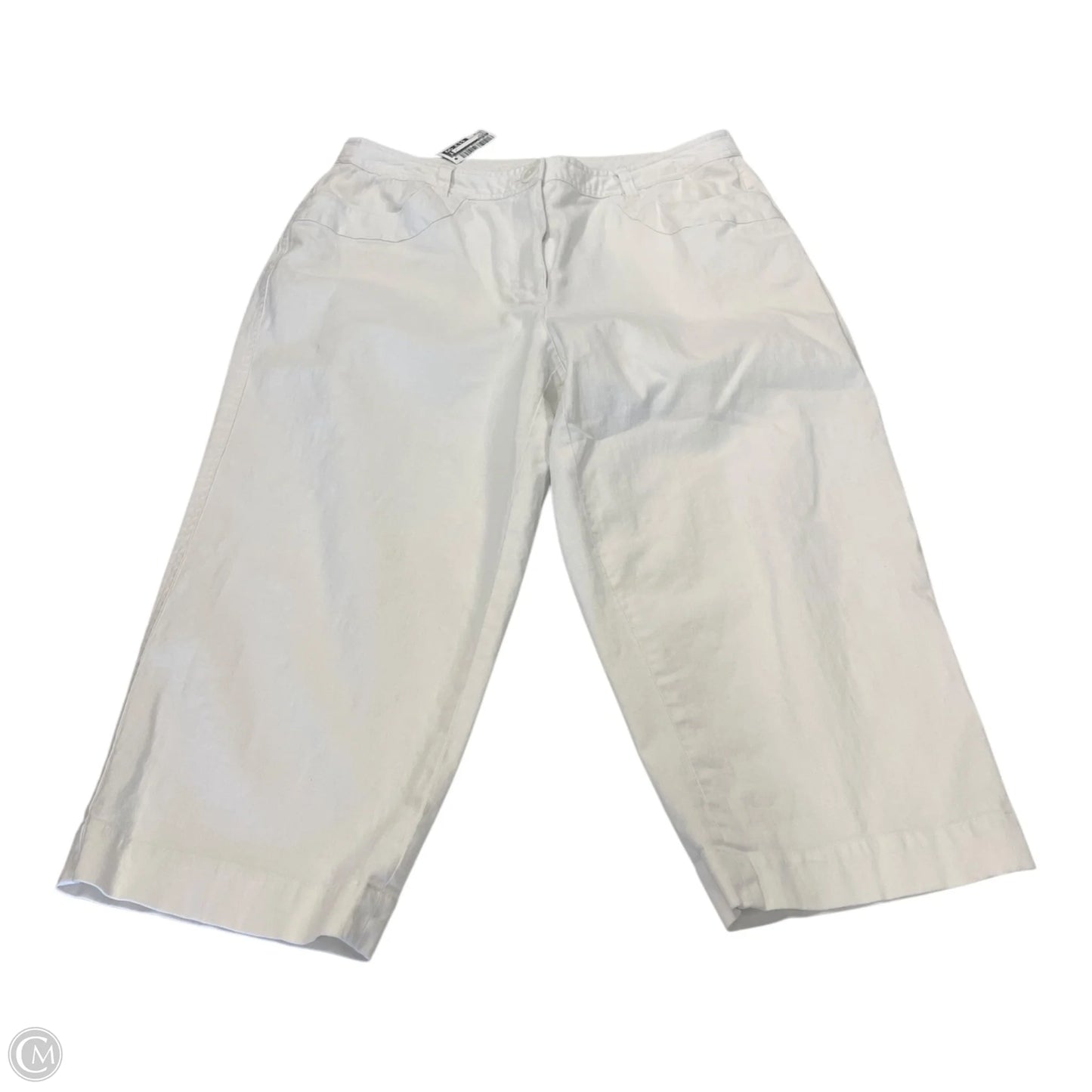Capris By Talbots In White, Size: 12