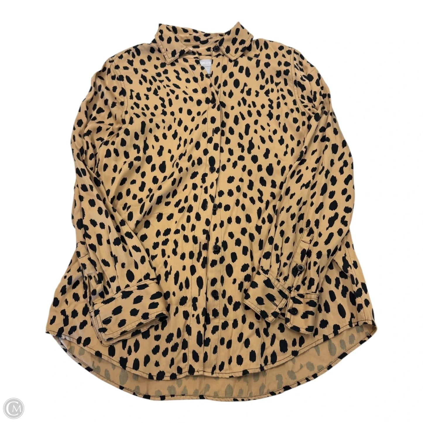 Top Long Sleeve By Chicos In Animal Print, Size: S