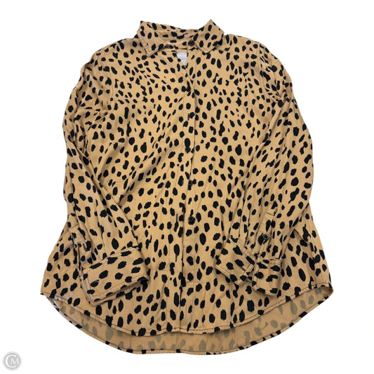 Top Long Sleeve By Chicos In Animal Print, Size: S