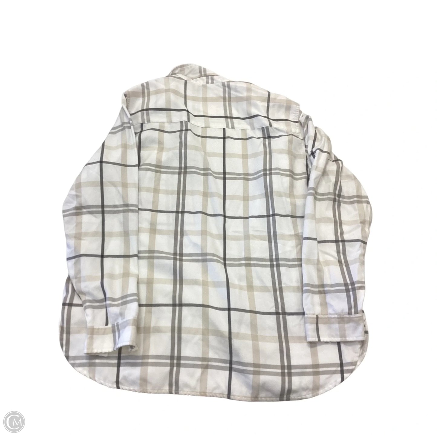 Top Long Sleeve By Jachs Girlfirend In Plaid Pattern, Size: L