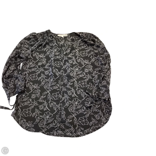 Top 3/4 Sleeve By Clothes Mentor In Black, Size: M
