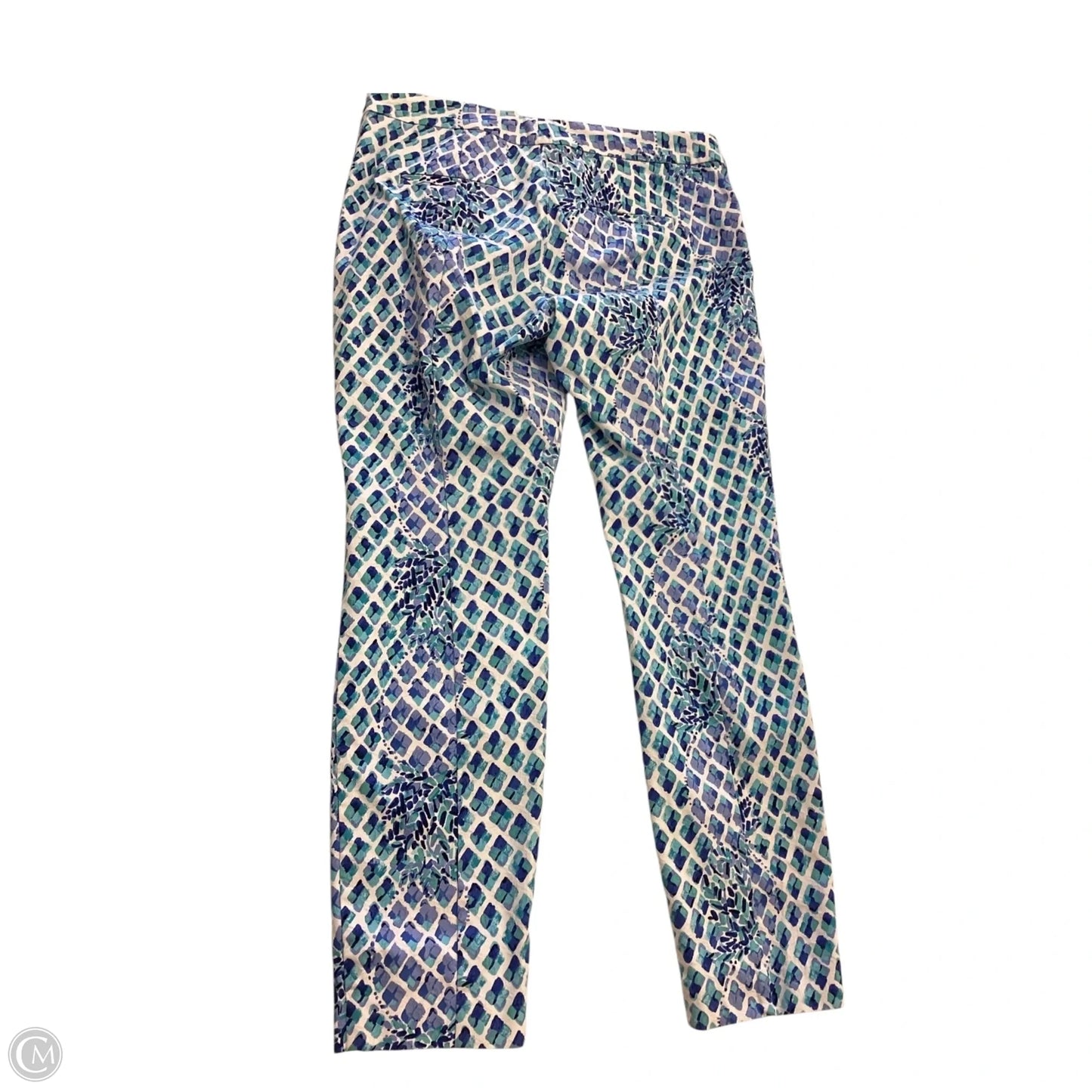 Pants Designer By Lilly Pulitzer In Blue & White, Size: 6