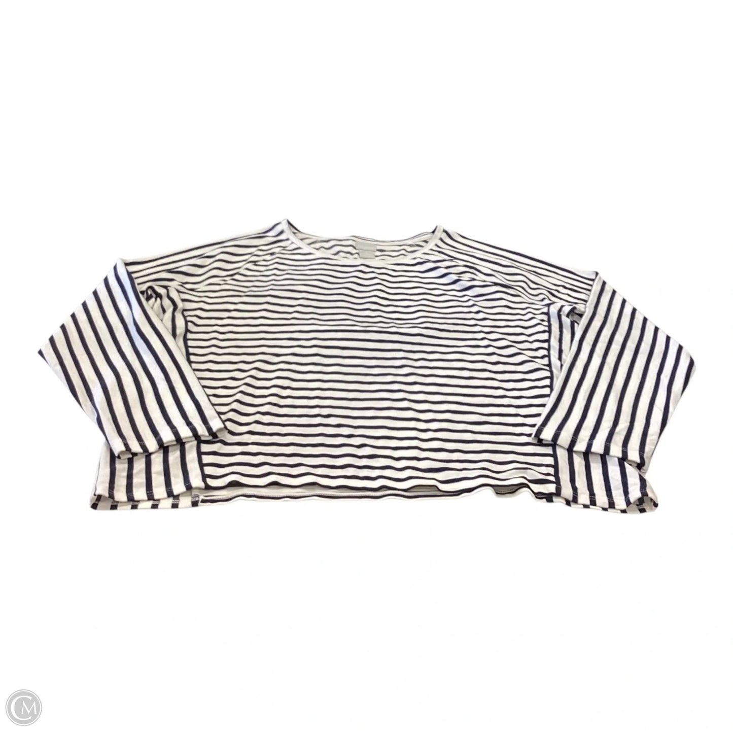 Top Long Sleeve By Chicos In Striped Pattern, Size: Xl