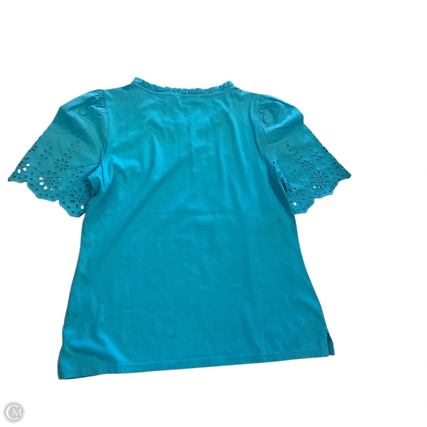 Top Short Sleeve By Talbots In Blue, Size: Mp