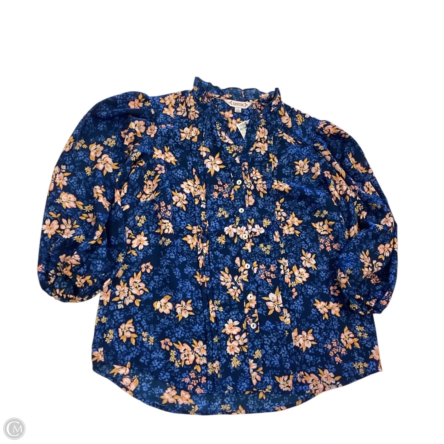 Top Long Sleeve By Nanette By Nanette Lepore In Floral Print, Size: S