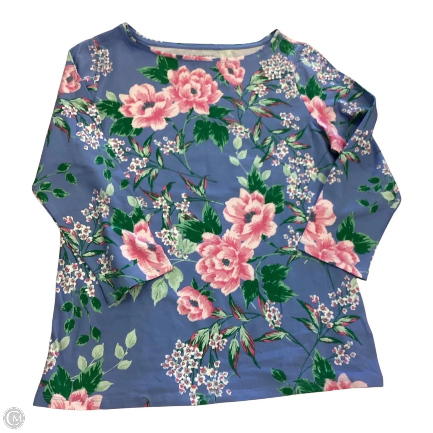 Top Long Sleeve By Talbots In Floral Print, Size: M