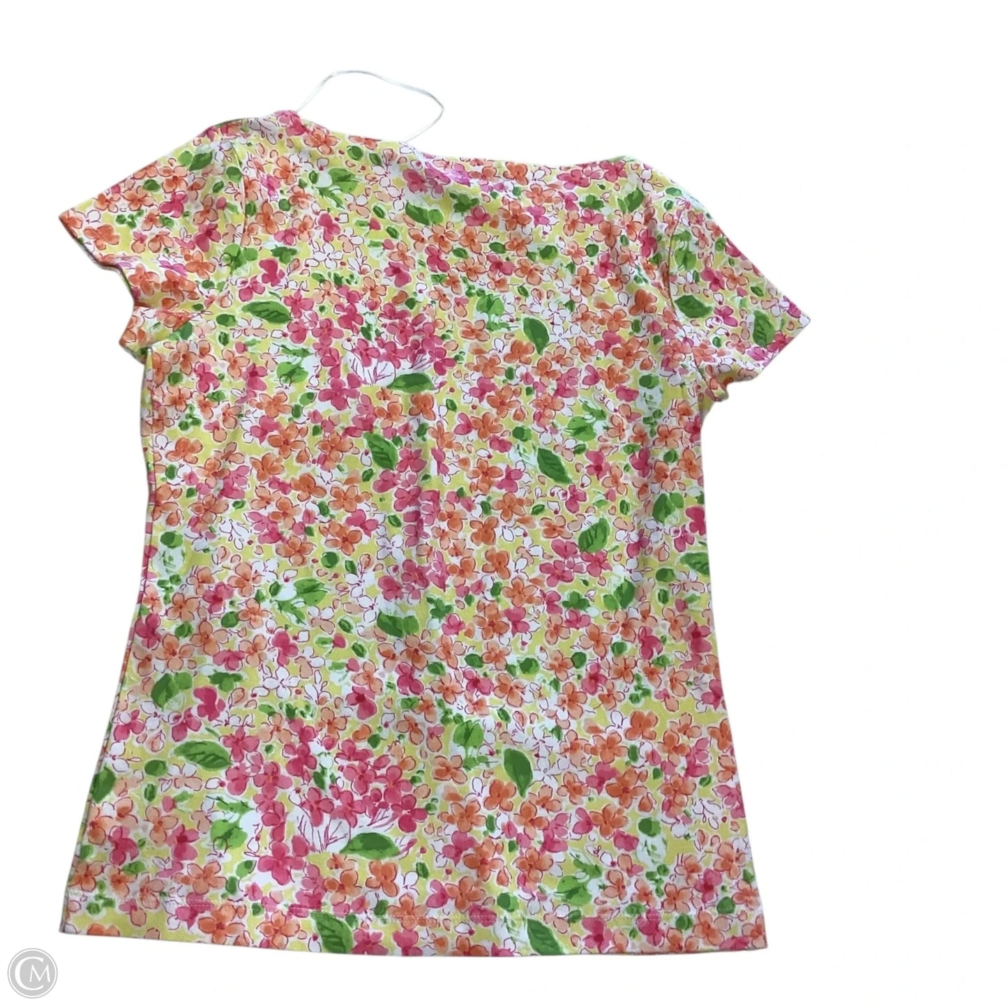 Top Short Sleeve By Jones New York In Floral Print, Size: M