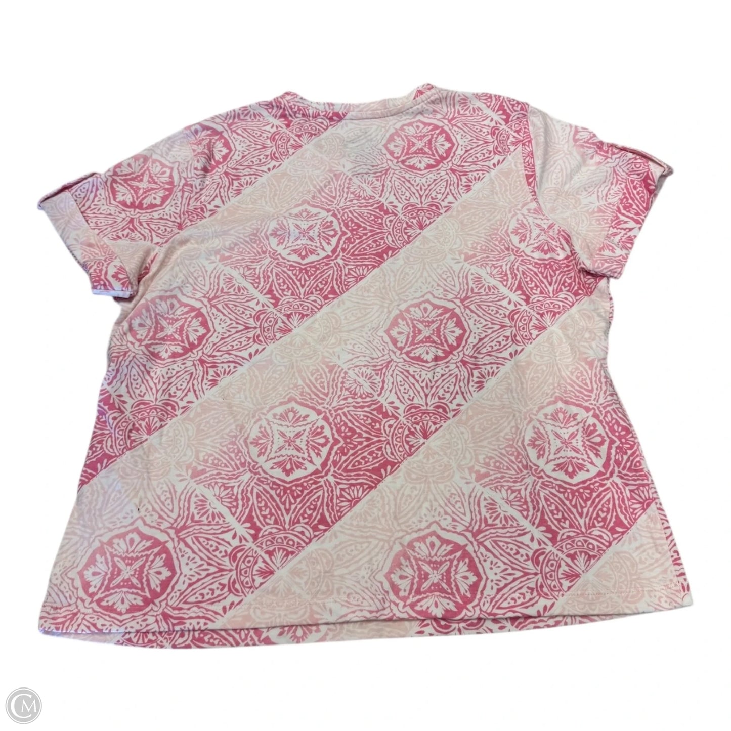 Top Short Sleeve By Coral Bay In Pink, Size: Lp