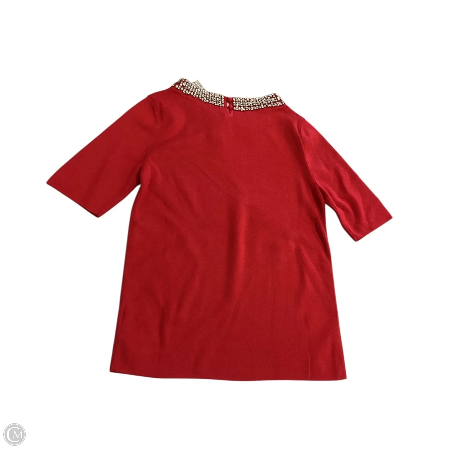 Top Short Sleeve By Talbots In Red, Size: M