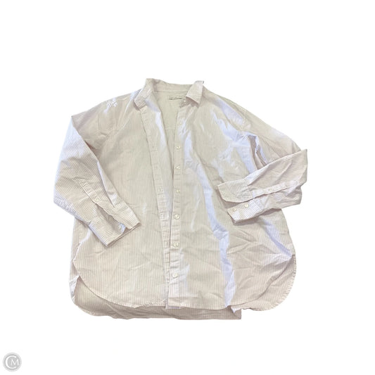 Top Long Sleeve By Abercrombie And Fitch In Striped Pattern, Size: L