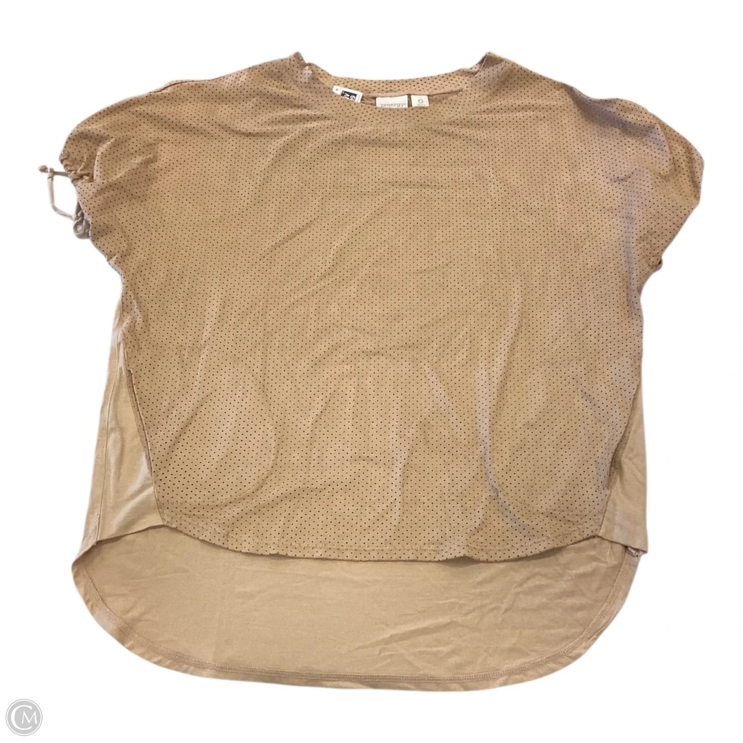 Top Short Sleeve By Chicos In Bronze, Size: S