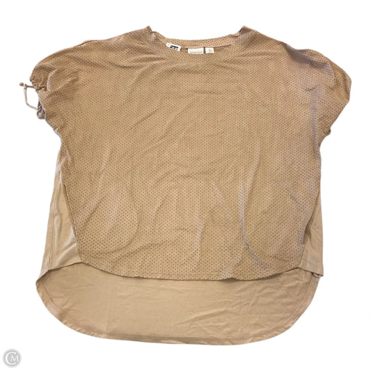 Top Short Sleeve By Chicos In Bronze, Size: S