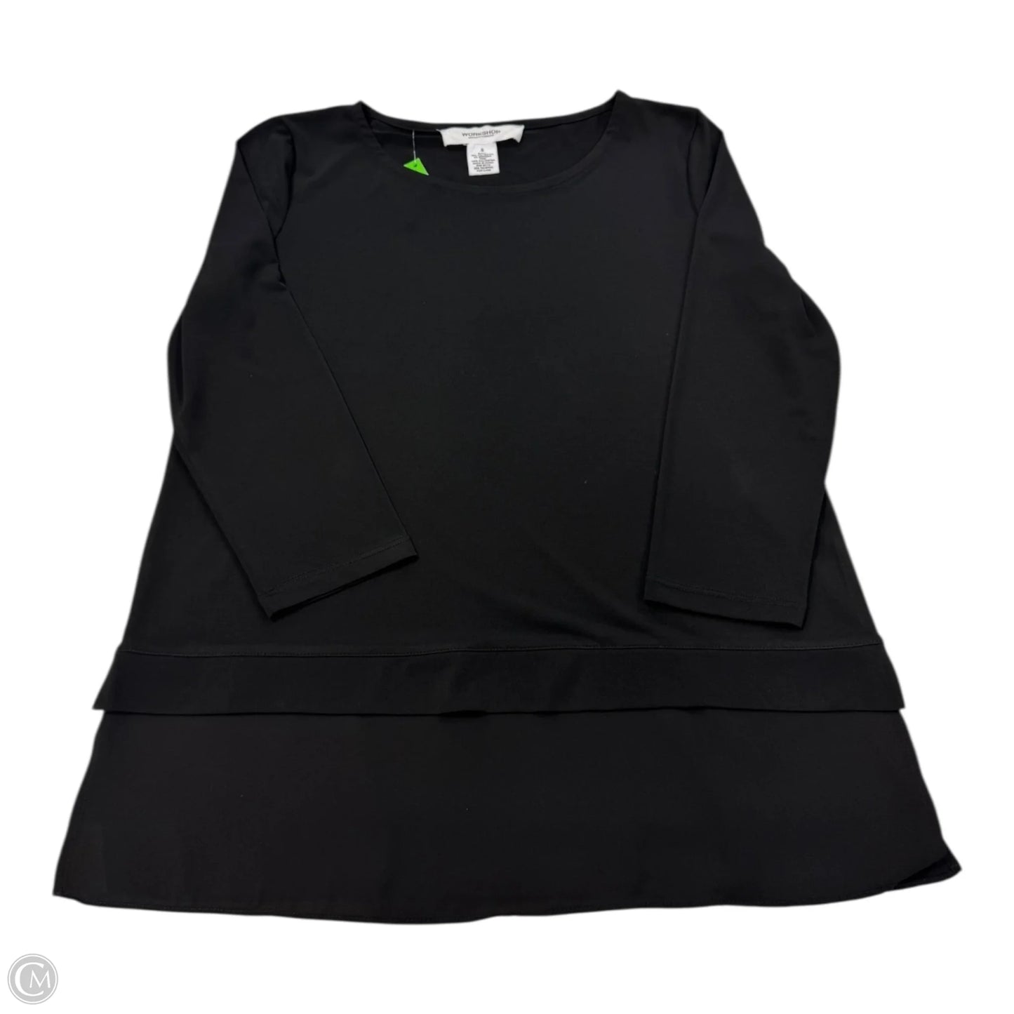 Top Long Sleeve Basic By Workshop In Black, Size: S