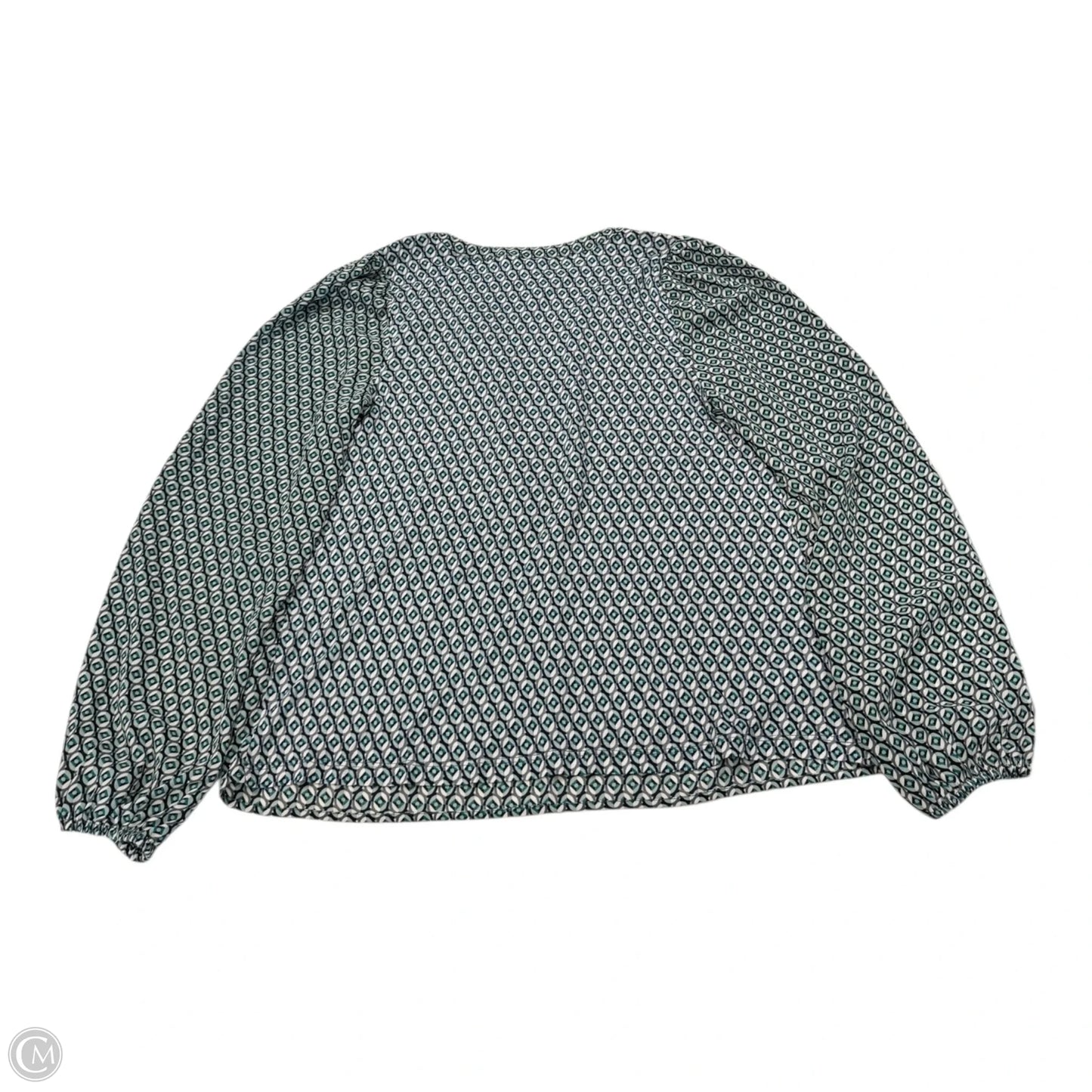 Top Long Sleeve By Loft In Blue & Green, Size: Xs