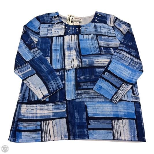 Top Long Sleeve By Alfred Dunner In Blue, Size: Sp