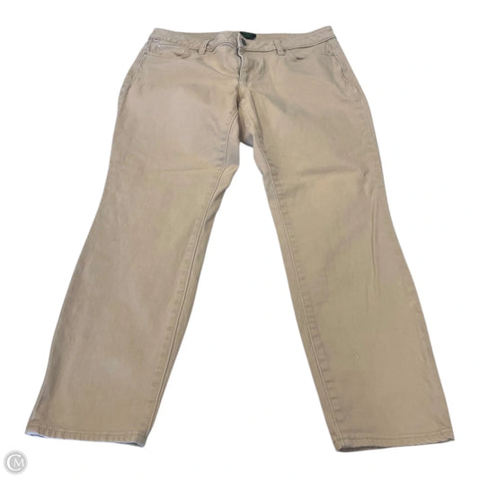 Pants Cropped By Ann Taylor In Tan, Size: 12