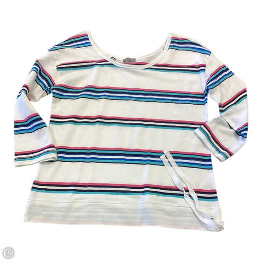 Top Long Sleeve By Talbots In Striped Pattern, Size: S