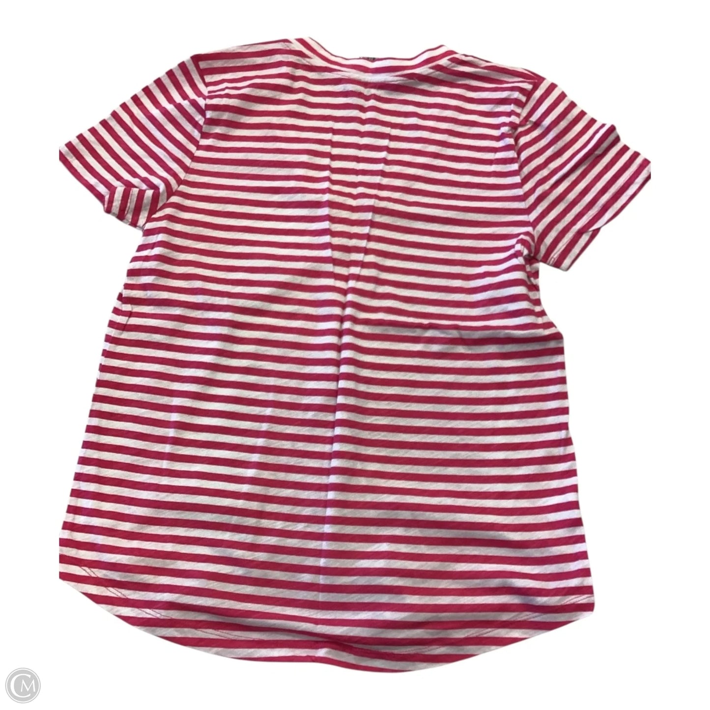 Top Short Sleeve By Loft In Striped Pattern, Size: S