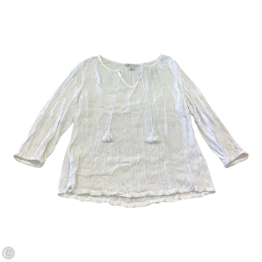 Top Long Sleeve By Tommy Bahama In White, Size: S