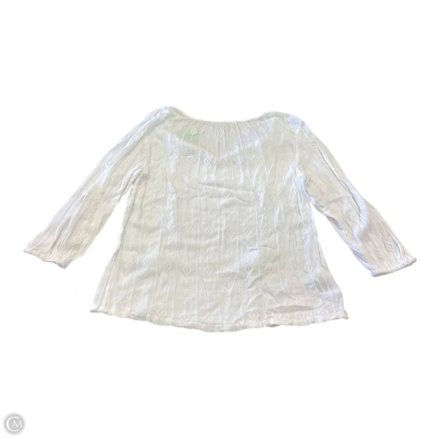 Top Long Sleeve By Tommy Bahama In White, Size: S