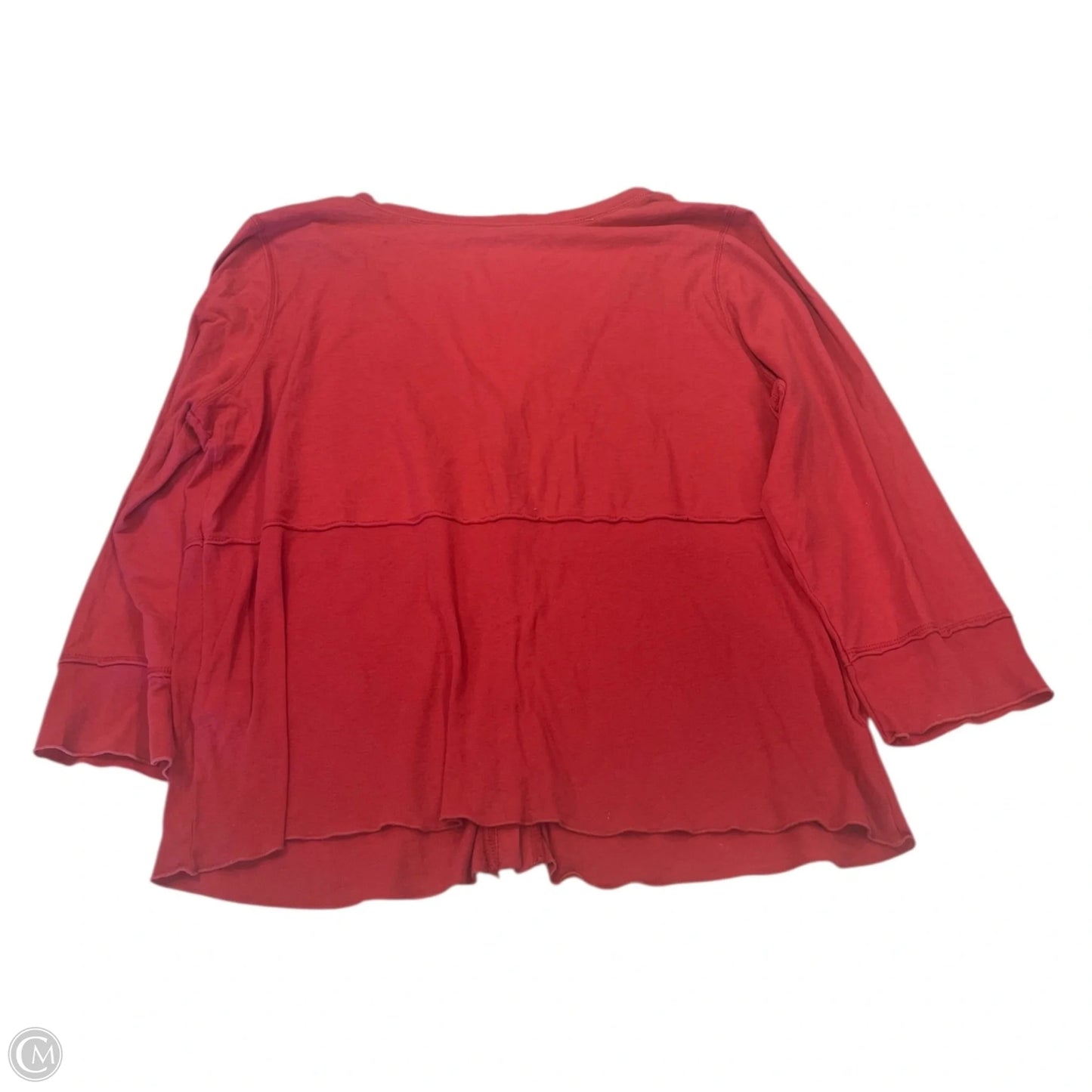 Top 3/4 Sleeve By J. Jill In Red, Size: L