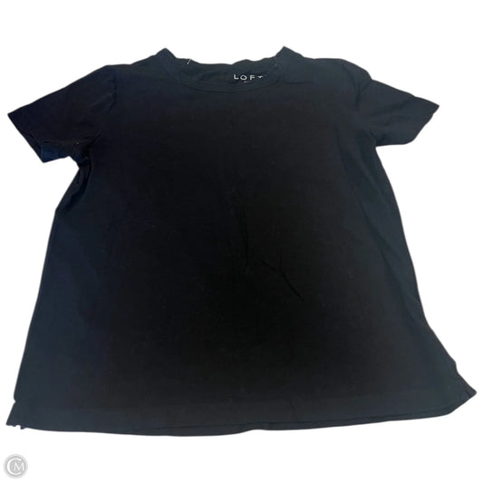 Top Short Sleeve Basic By Loft In Black, Size: M