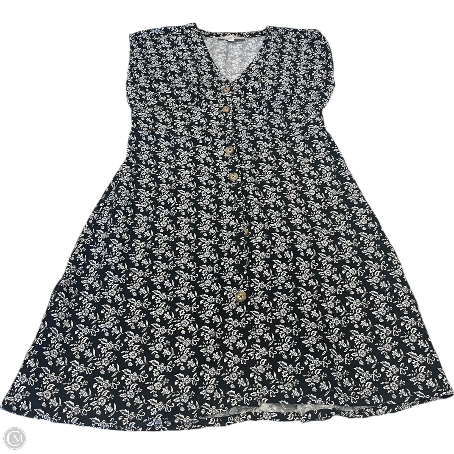 Dress Casual Short By Loft In Black & White, Size: 6