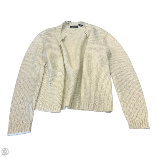 Sweater Cardigan By Clothes Mentor In Cream, Size: M