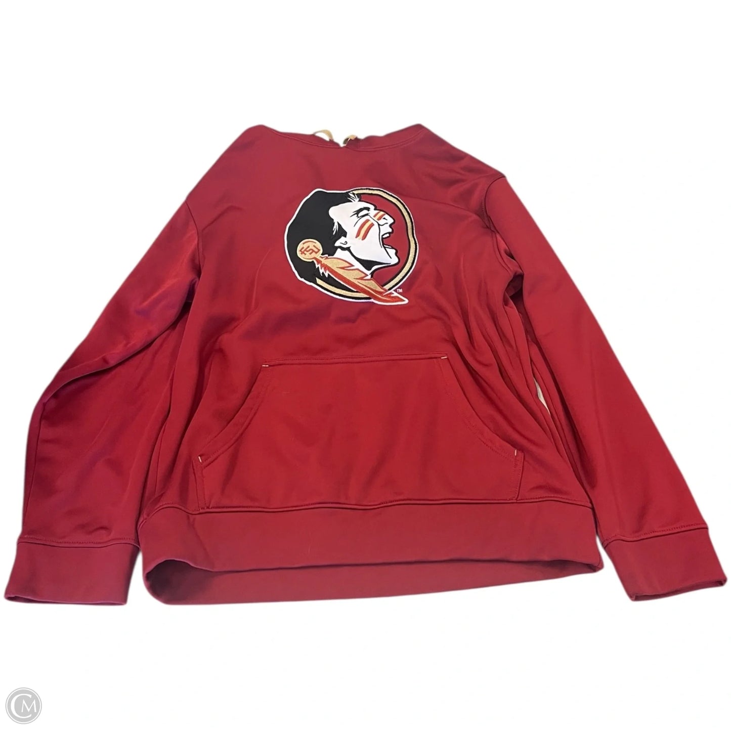 Sweatshirt Hoodie By Majestic In Red, Size: M