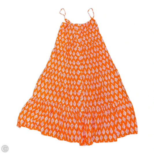 Dress Casual Maxi By J. Crew In Orange & Pink, Size: M