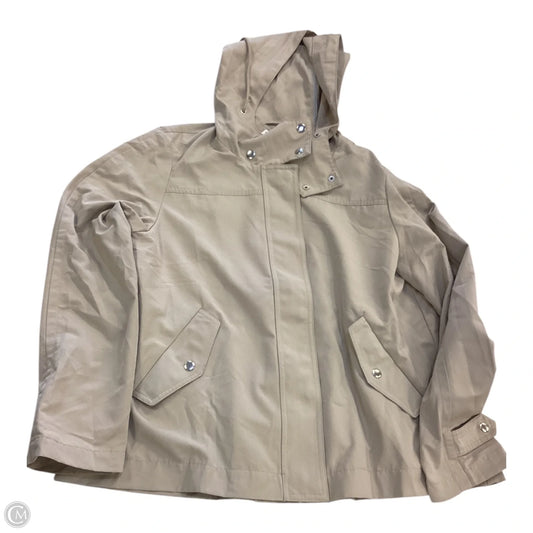 Jacket Windbreaker By Loft In Tan, Size: M