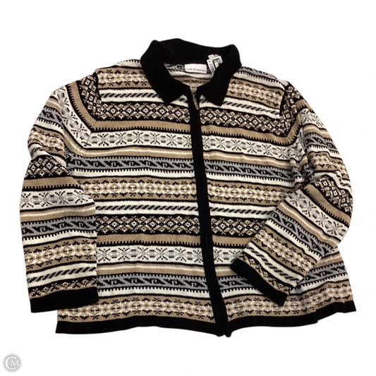 Jacket Other By Croft And Barrow In Black & Tan, Size: Xl