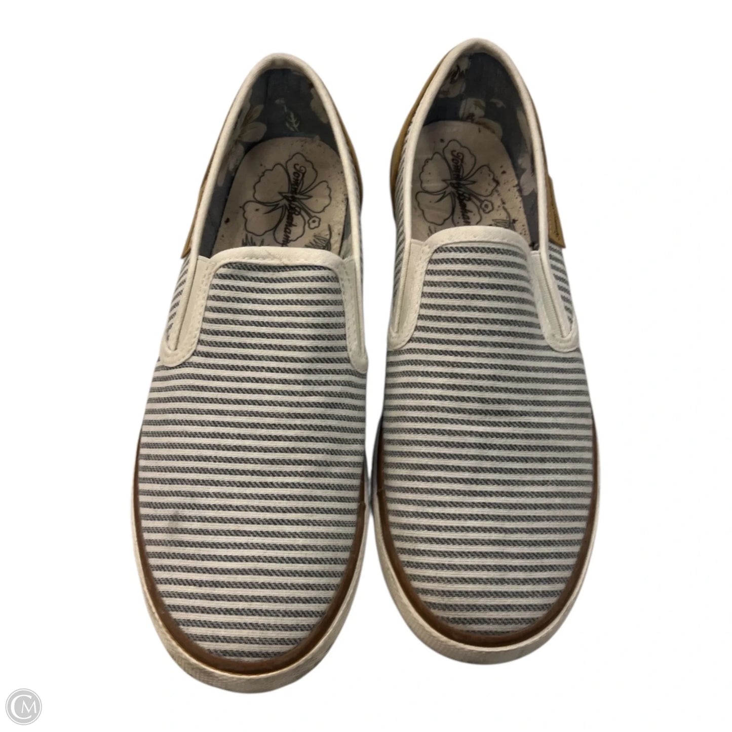 Shoes Flats By Tommy Bahama In Striped Pattern, Size: 8