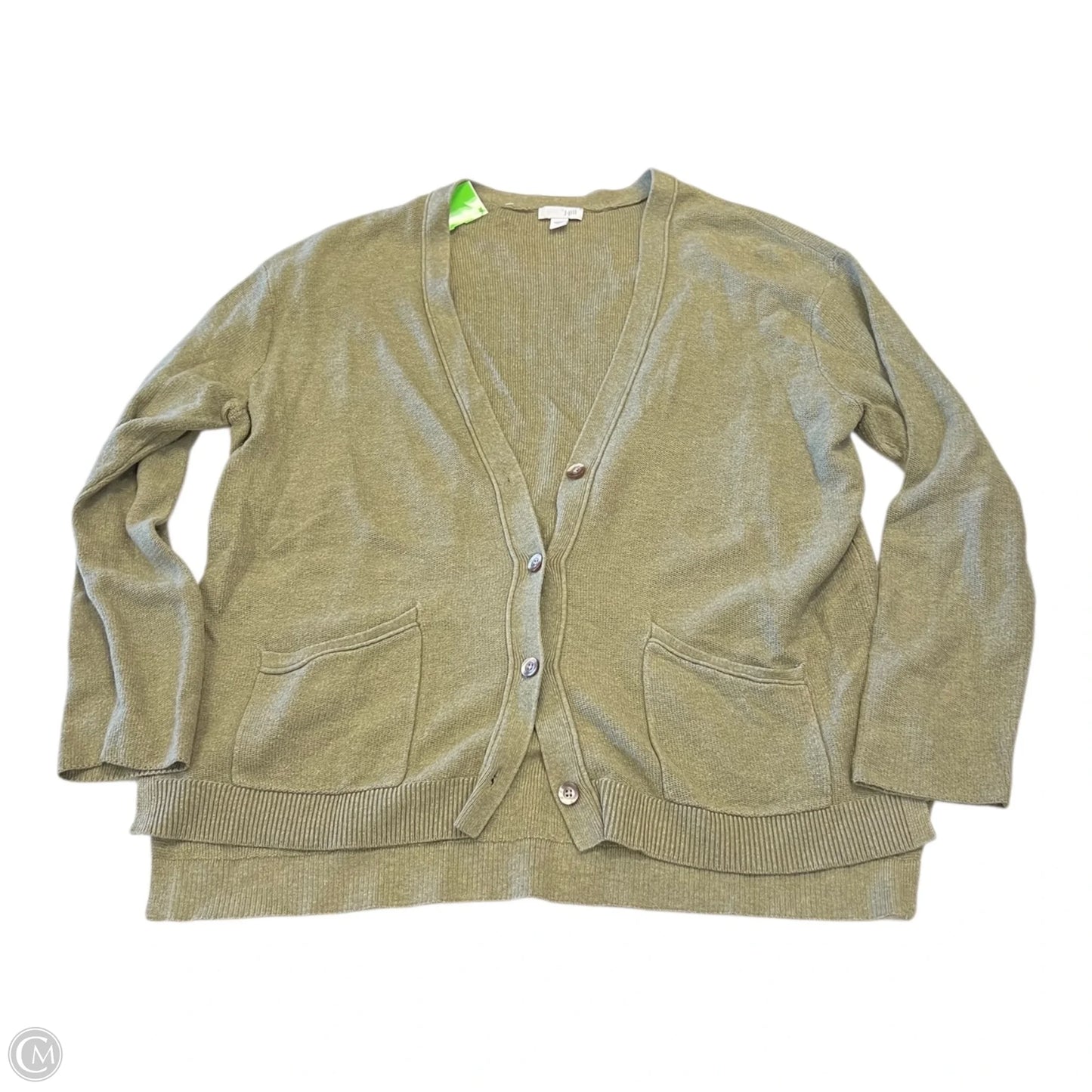 Cardigan By J. Jill In Green, Size: L