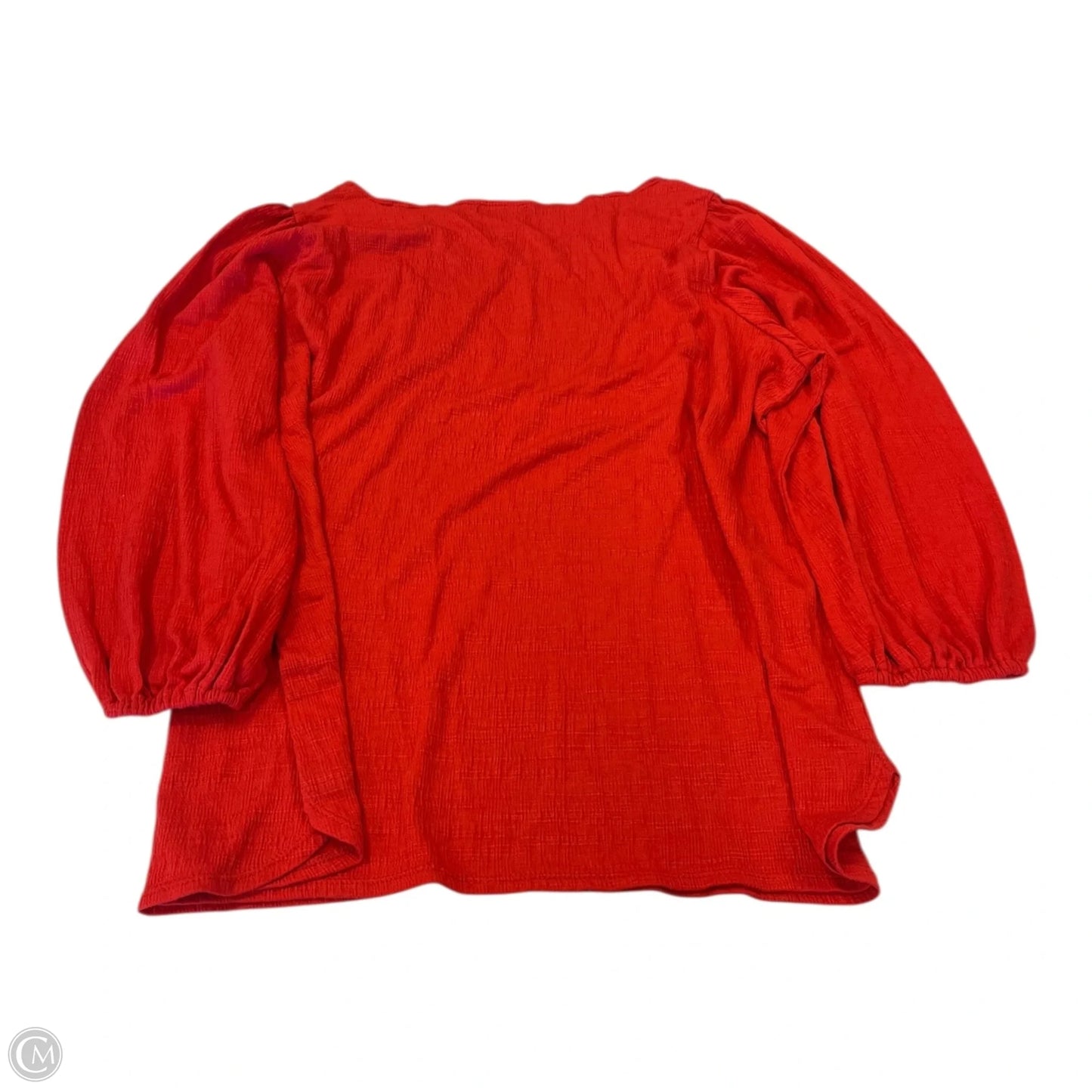 Top Long Sleeve By Max Studio In Orange, Size: 2x