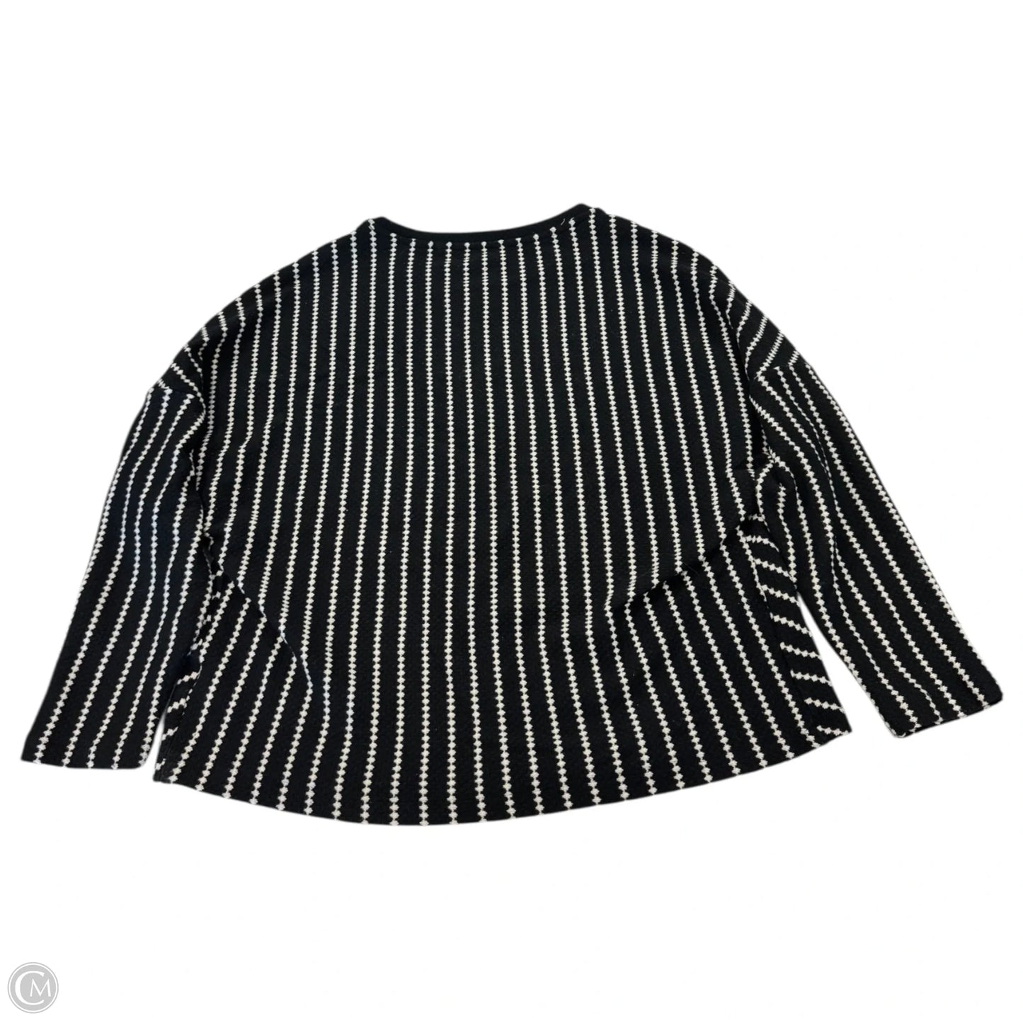 Sweater By Clothes Mentor In Black & Cream, Size: M