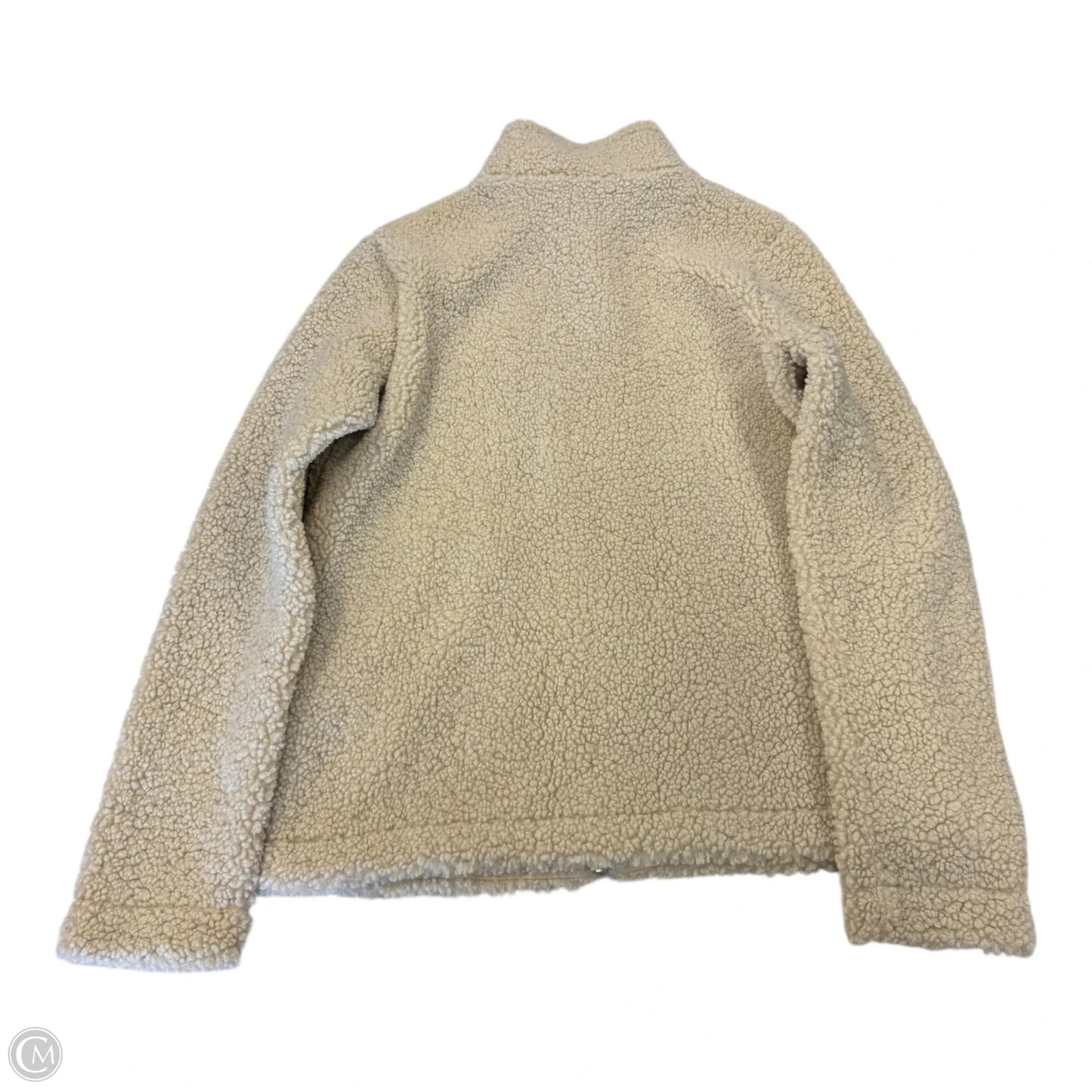 Jacket Faux Fur & Sherpa By H&m In Tan, Size: S