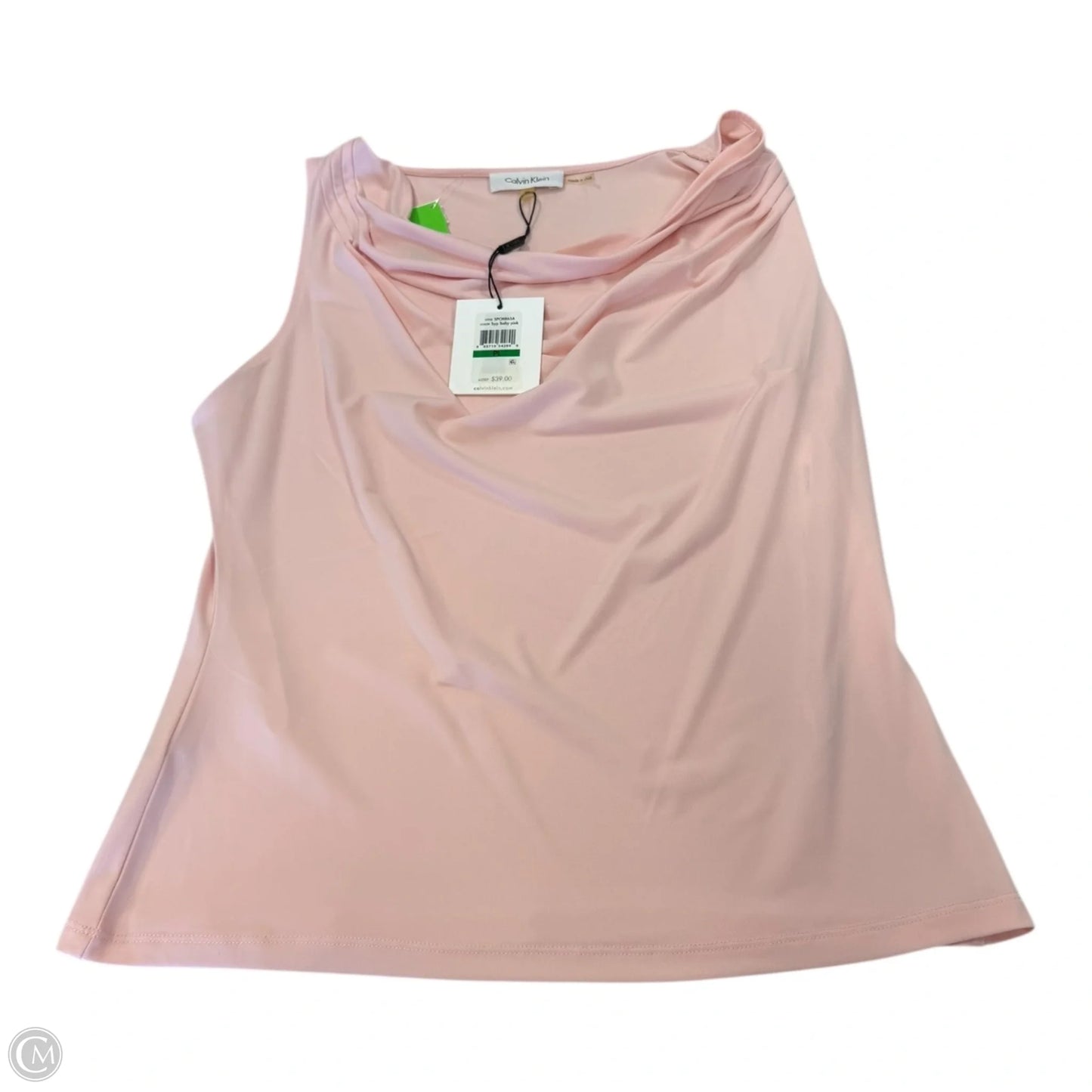 Tank Top By Calvin Klein In Pink, Size: Lp