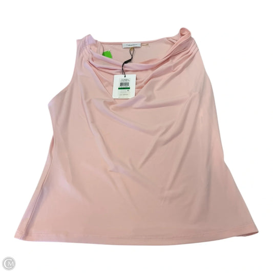 Tank Top By Calvin Klein In Pink, Size: Lp