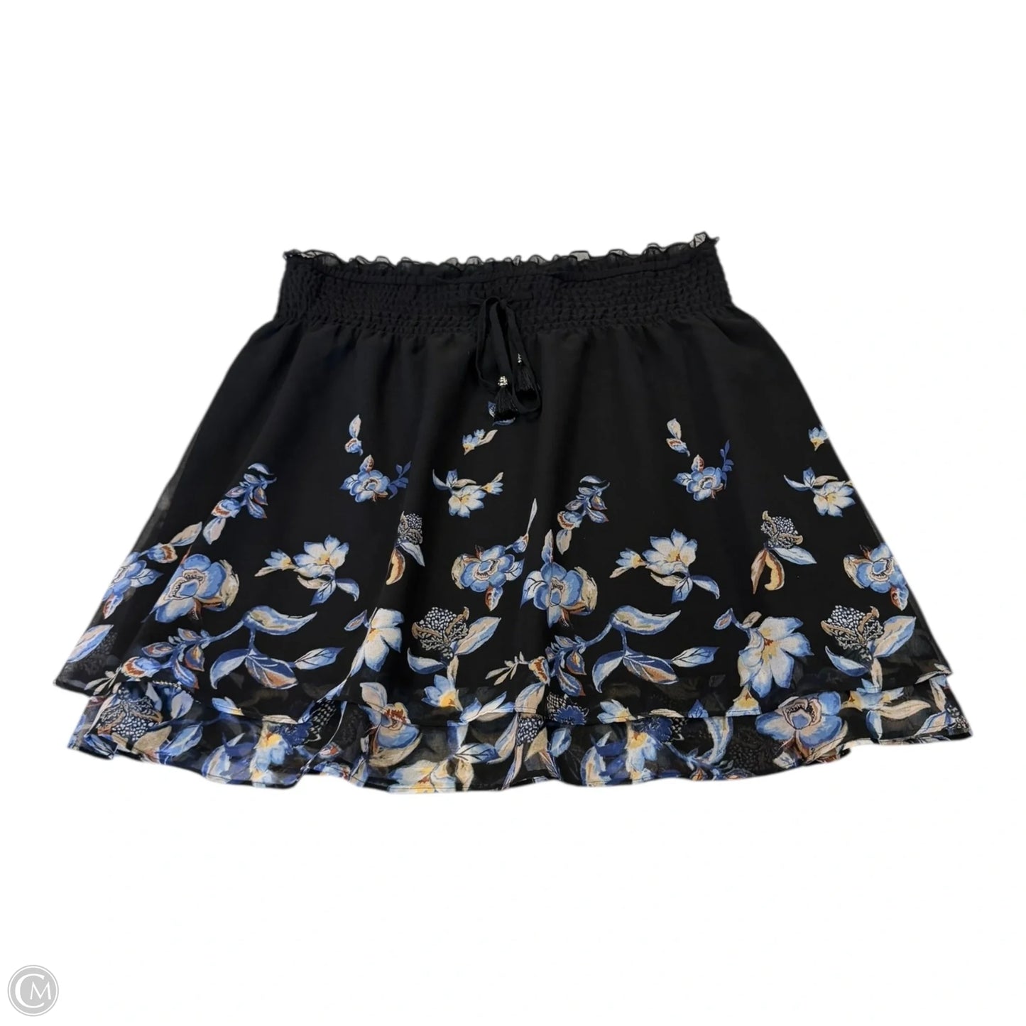Skirt Mini & Short By White House Black Market In Black & Blue, Size: L