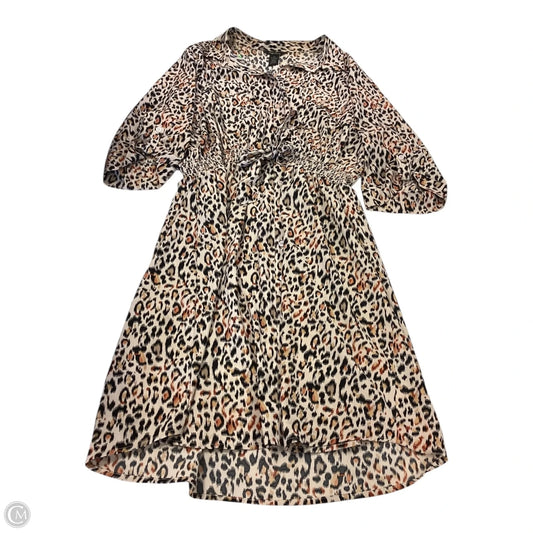 Dress Casual Short By Clothes Mentor In Animal Print, Size: 3x