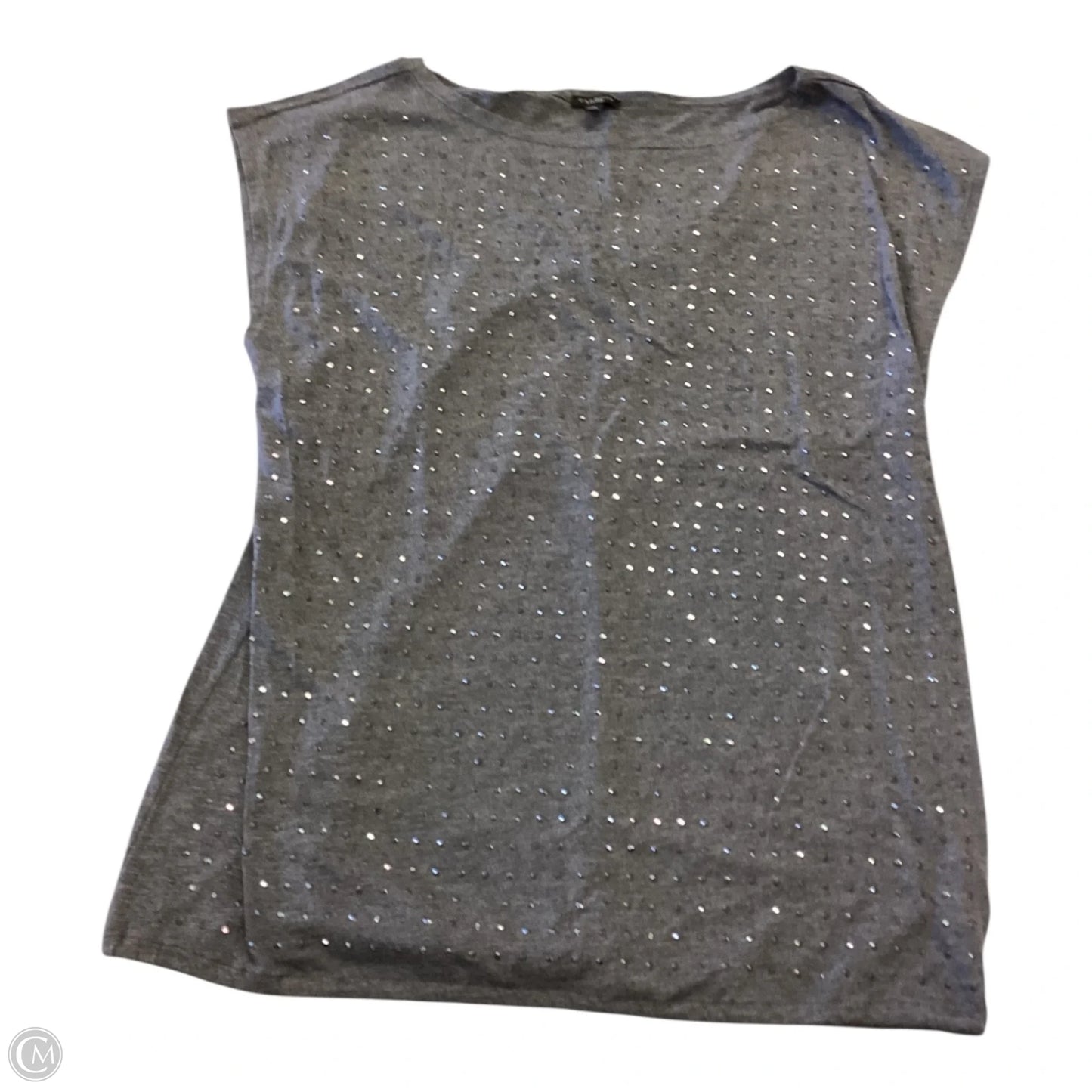 Top Short Sleeve By Talbots In Grey, Size: M