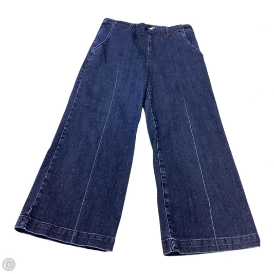 Jeans Wide Leg By Adriano Goldschmied In Navy, Size: 6