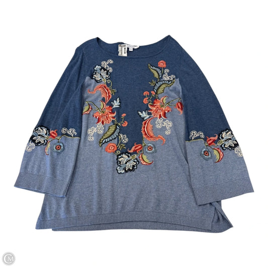 Sweater By Chicos In Blue, Size: L