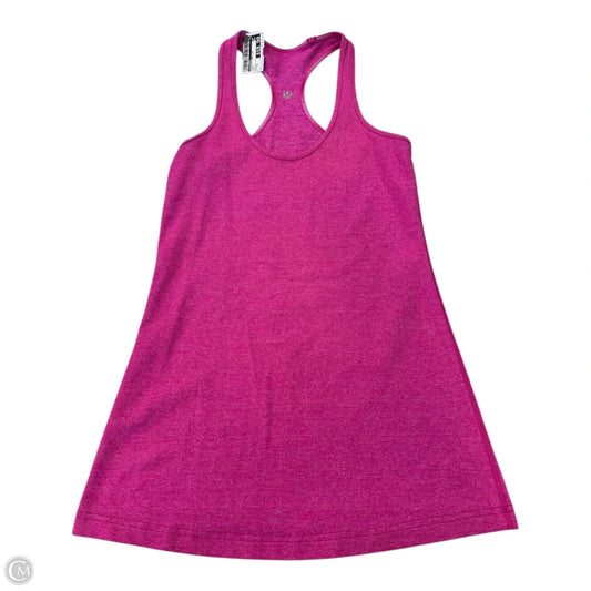 Athletic Tank Top By Lululemon In Pink, Size: Xl