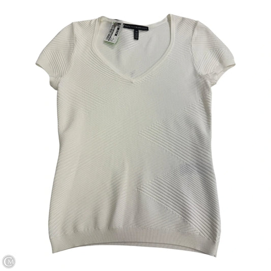 Top Short Sleeve By White House Black Market In White, Size: Xs