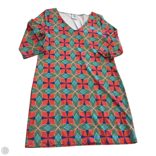 Dress Casual Short By Tracy Negoshian In Blue & Red, Size: M