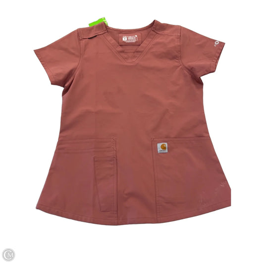 Top Short Sleeve By Carhartt In Pink, Size: Xs